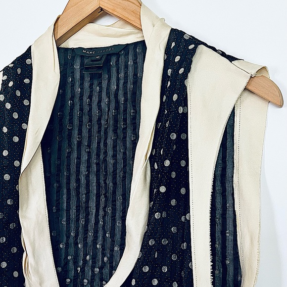 Marc Jacobs Silk Polka Dot Sleeveless Blouse - Picture 6 of 12